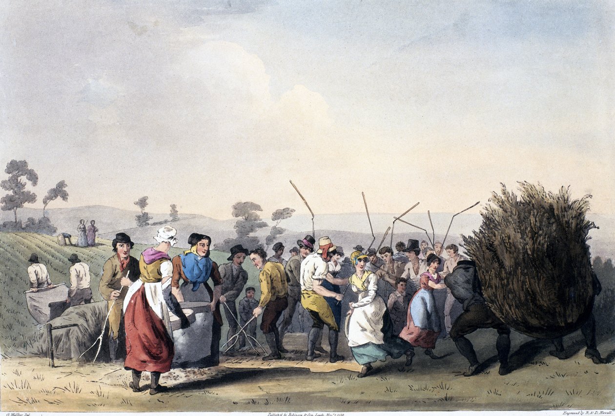 Tecavüz Harman, Robert Havell (1769-1832) 1814 (el boyaması aquatint) tarafından kazınmış Yorkshire Kostümü