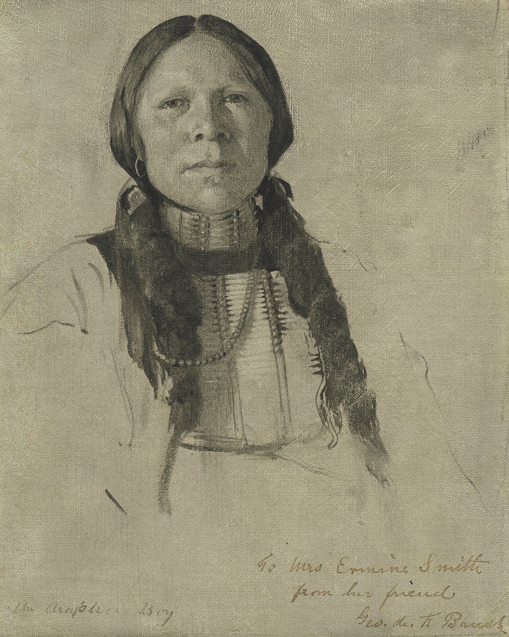 Bir Arapahoe Boy, c. 1882. by George de Forest Brush