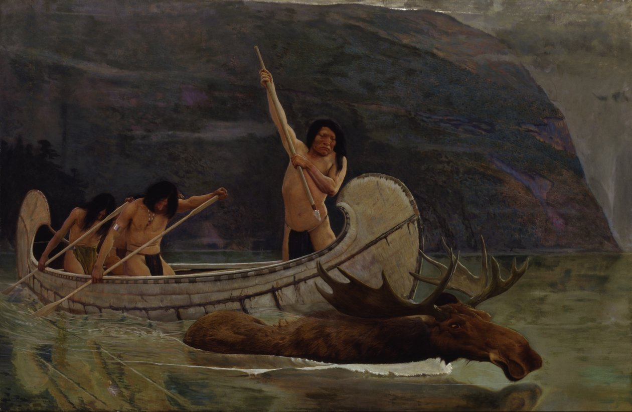 Geyik Kovalamacası, 1888. by George de Forest Brush