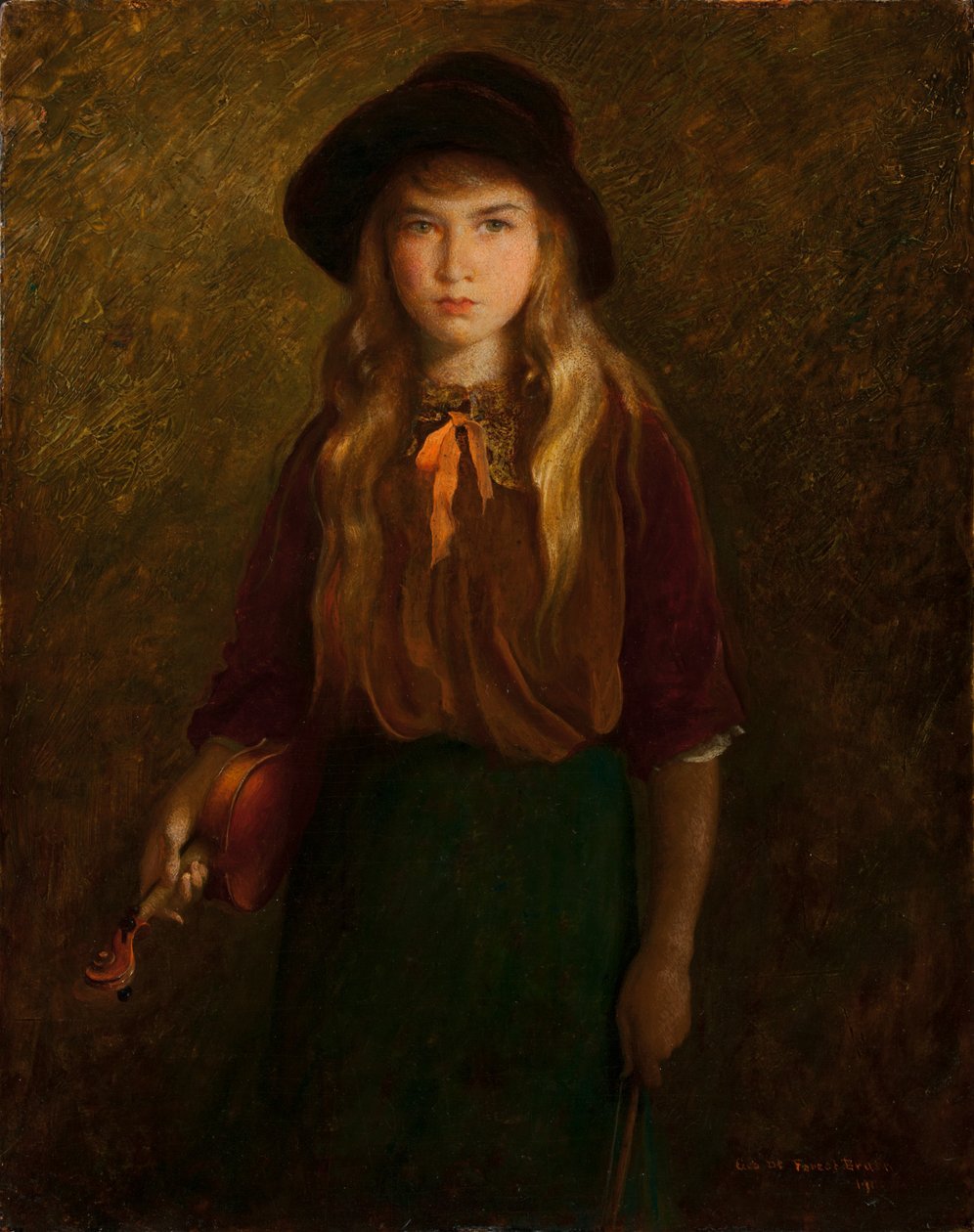 Genç Kemancı by George de Forest Brush or Brusch