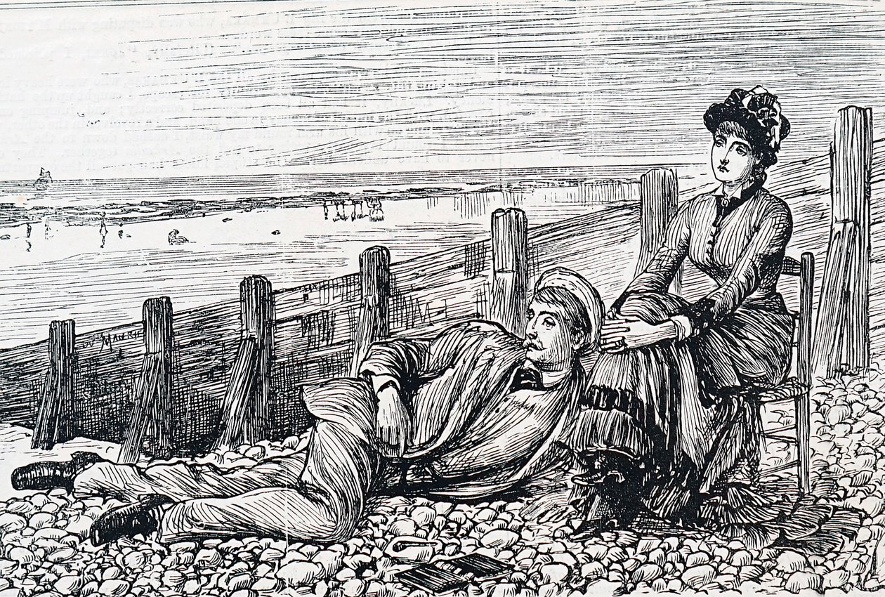 Balayında bir çift by George du Maurier