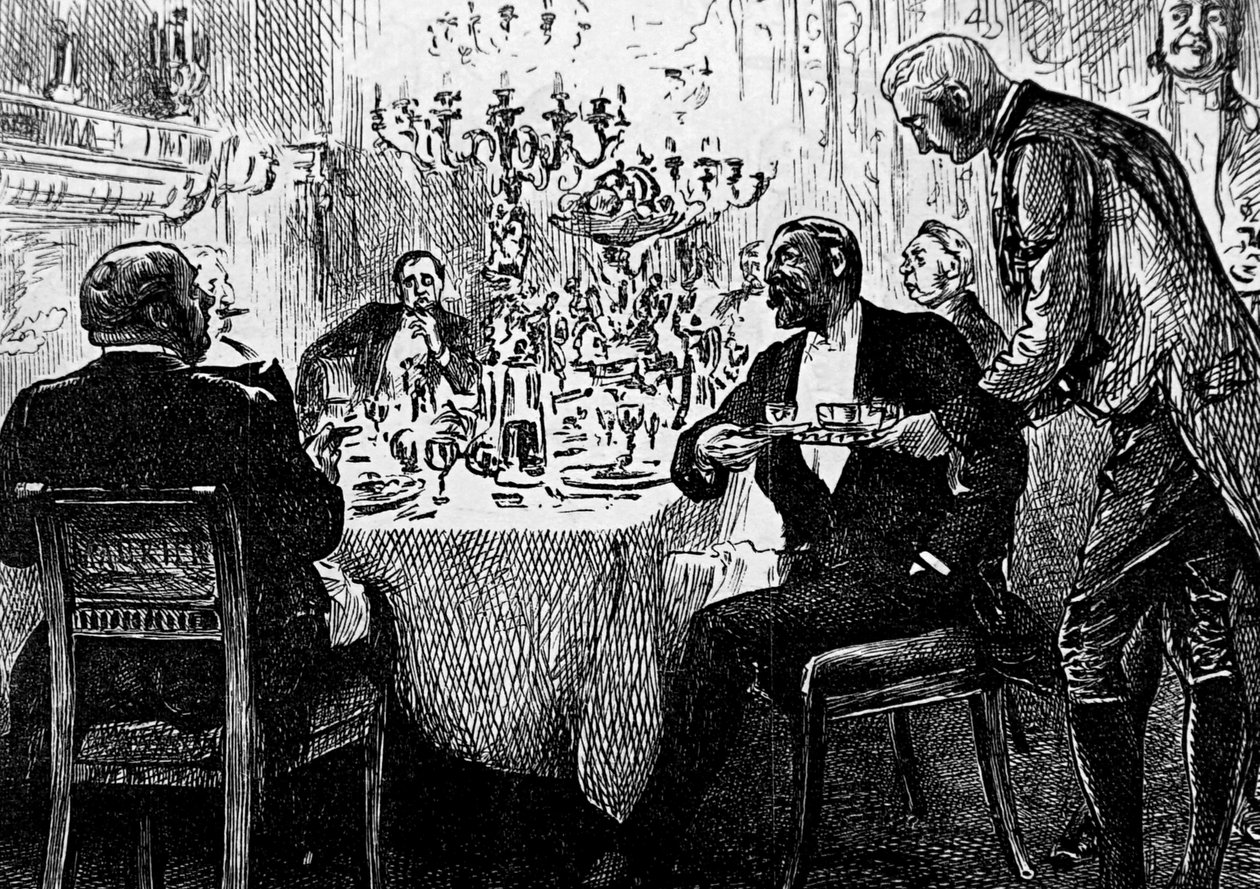 Masada üst sınıf bir aile by George du Maurier