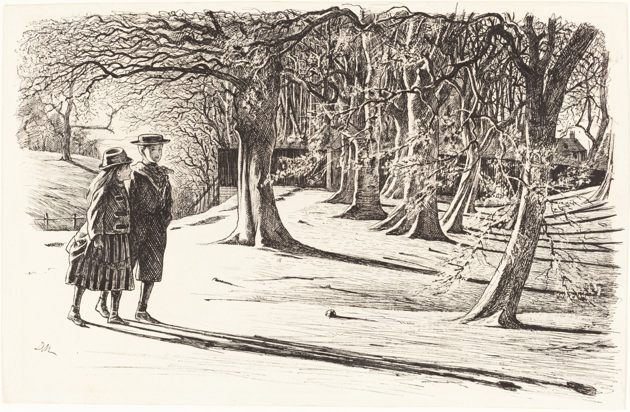 Karda İki Çocuk by George du Maurier