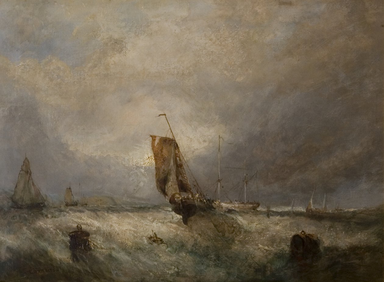Deniz manzarası, c.1840 by George the Elder after Chambers