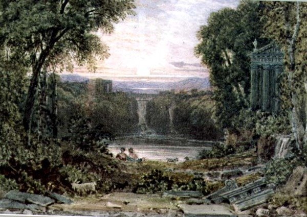 Günbatımı, Tivoli by George the Younger Barret