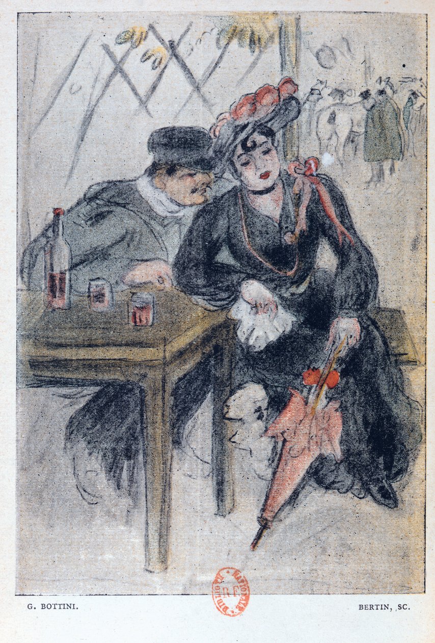 Bir Fahişe ve Müşterisi, Jean Lorrain (1855-1906) tarafından 1904
