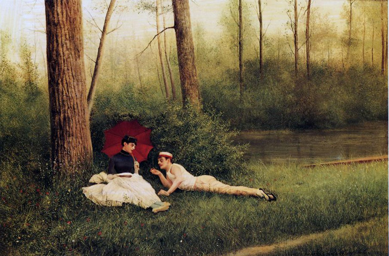 Tekne Turu Sonrası Dinlenme, 1885 by Georges Croegaert