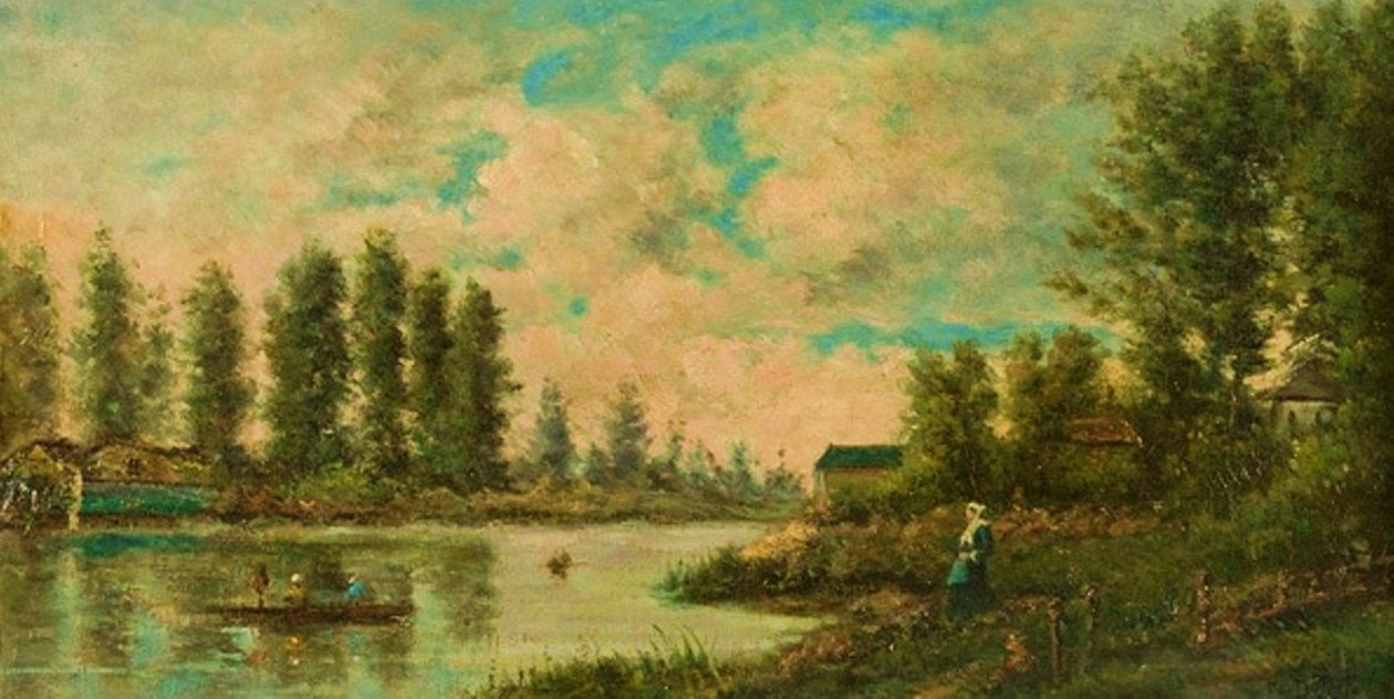 Tekne ile manzara by Georges Diéterle