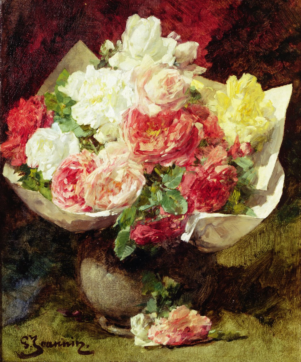 Vazoda Çiçekler by Georges Jeannin