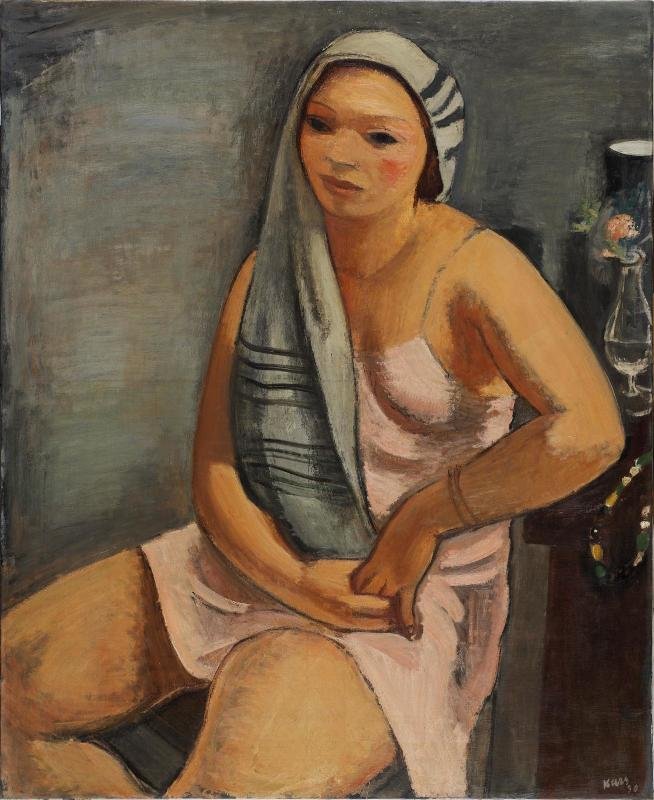 Femme au chale grisn  by Georges Karpeles