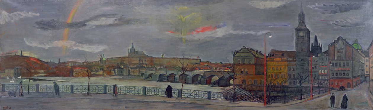 Prag manzarası, 1939 by Georges Kars