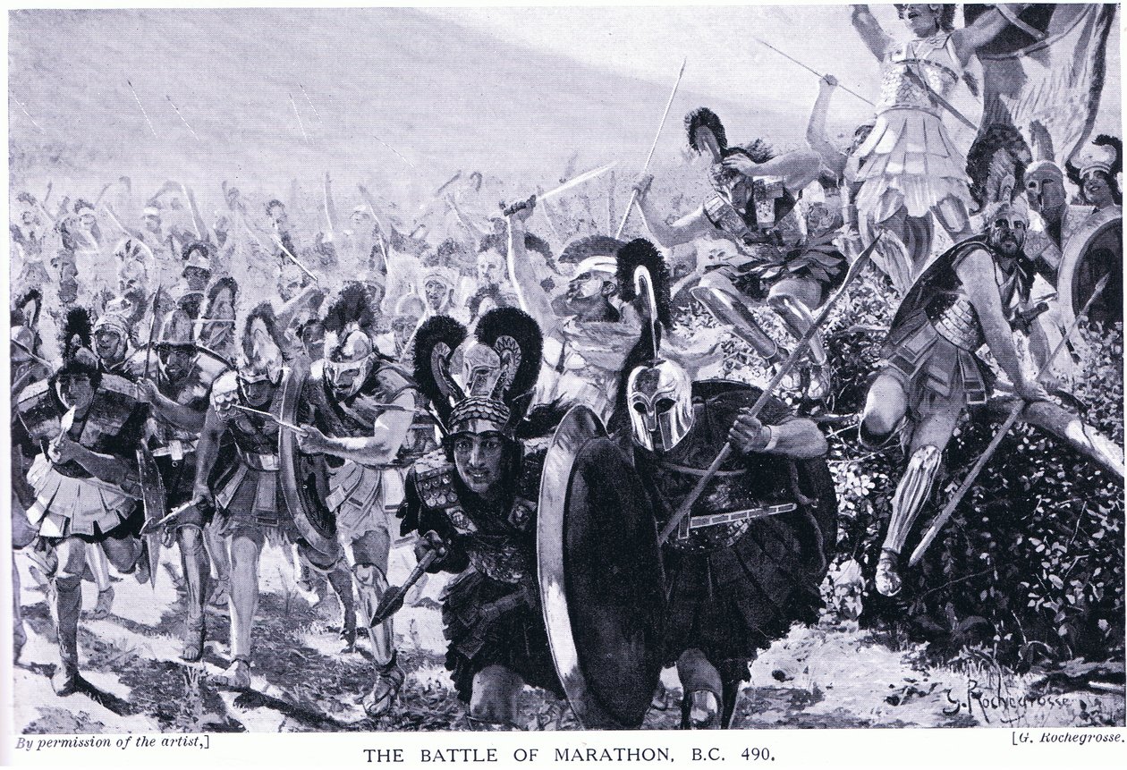 Maraton Savaşı MÖ 490 by Georges Marie Rochegrosse