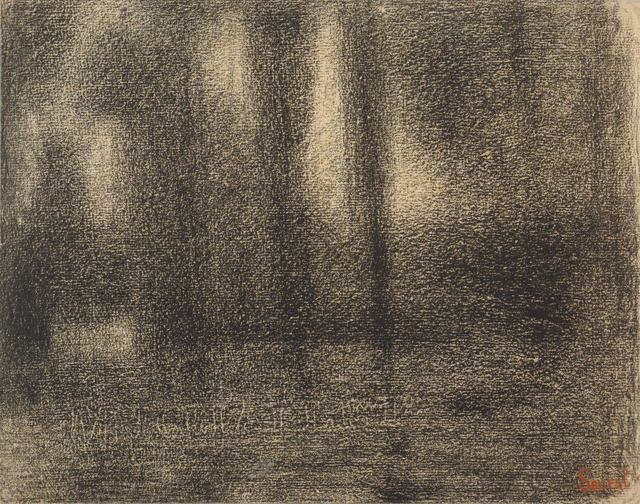 Amababi, c.1883-4 (conte crayon kurupapuro rwa michalett) by Georges Seurat