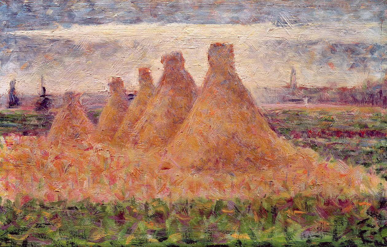 ಸ್ಟ್ರಾ ಸ್ಟ್ಯಾಕ್ಸ್ ಟರ್ಕಿ by Georges Seurat