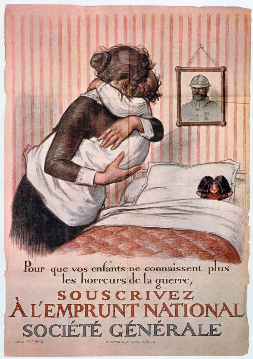 Ulusal Kredi, 1. Dünya Savaşı, Fransa için poster (ayrıca bkz. 182121) by Georges Redon