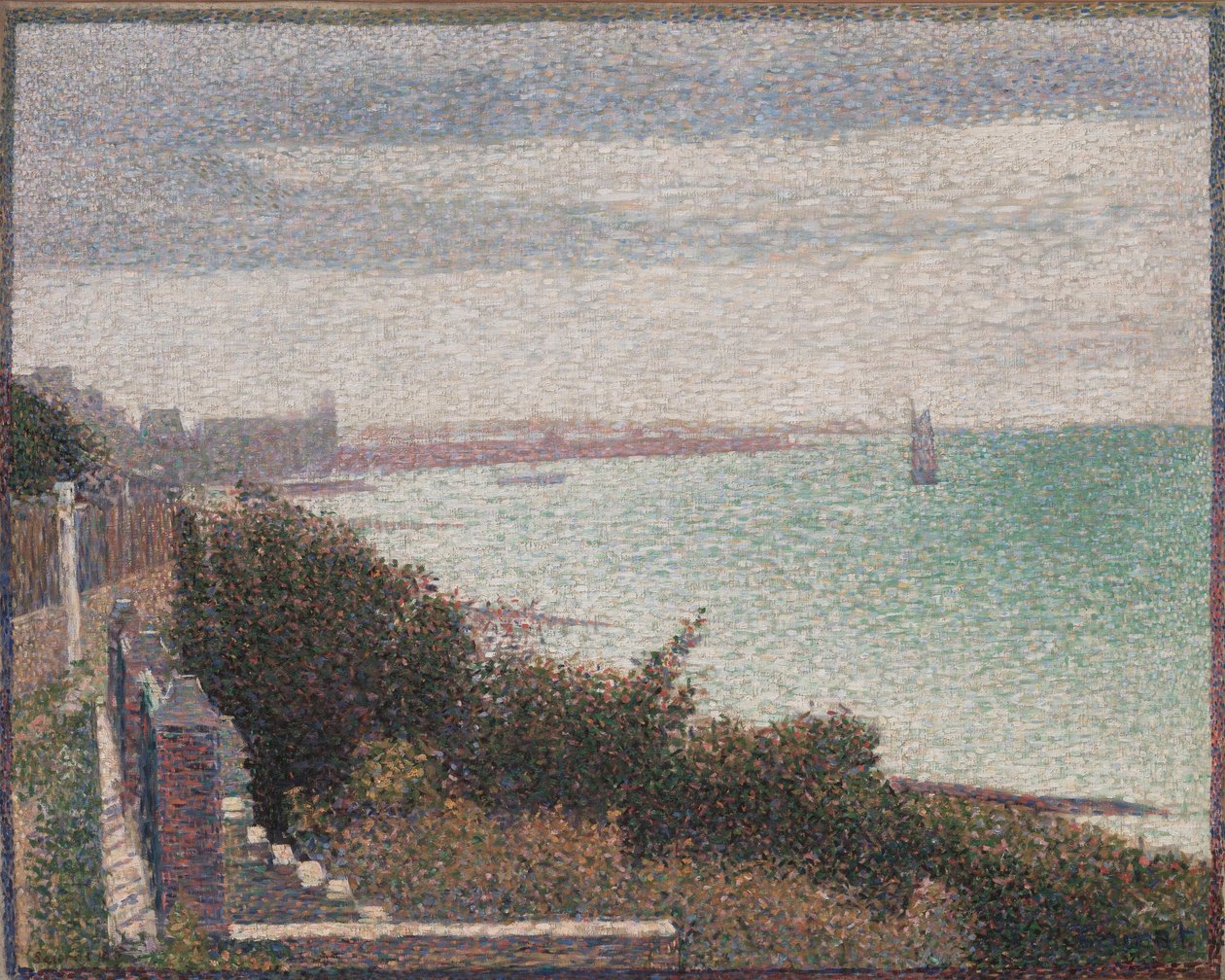 Grandcamp, bir akşam by Georges Seurat