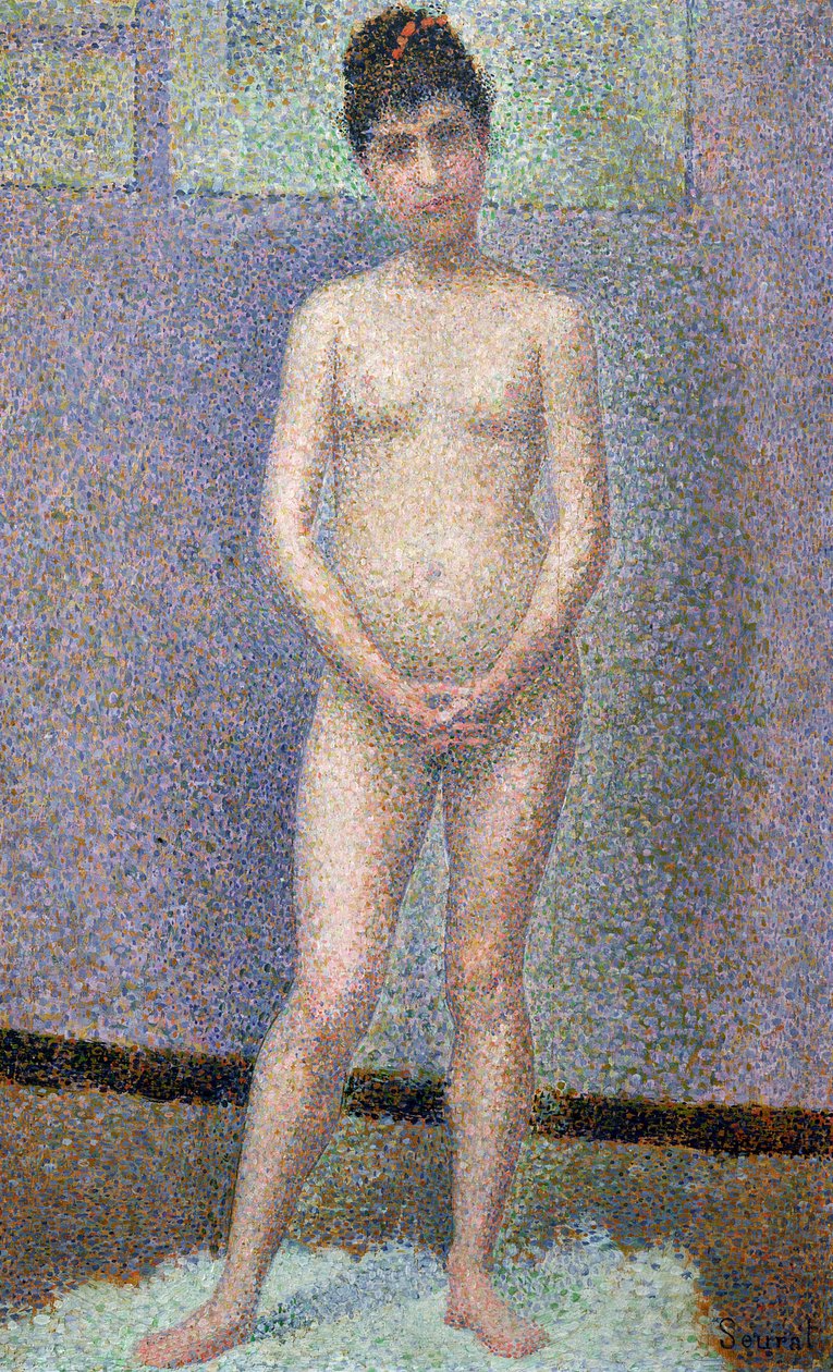 Model from the Front, 1886-7  by Georges Seurat