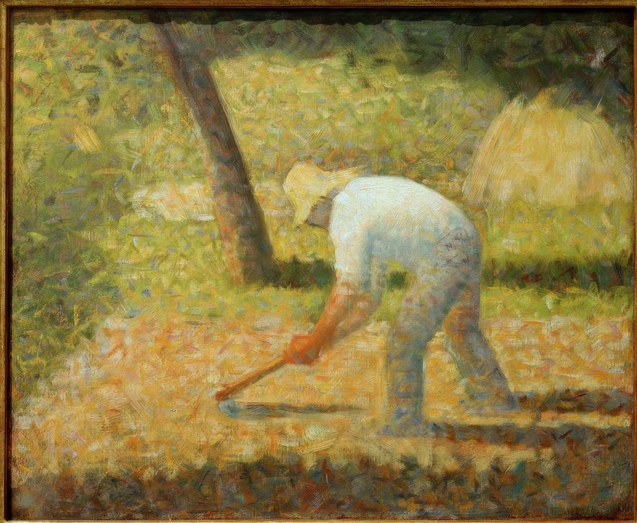 Çapa ile köylü by Georges Seurat