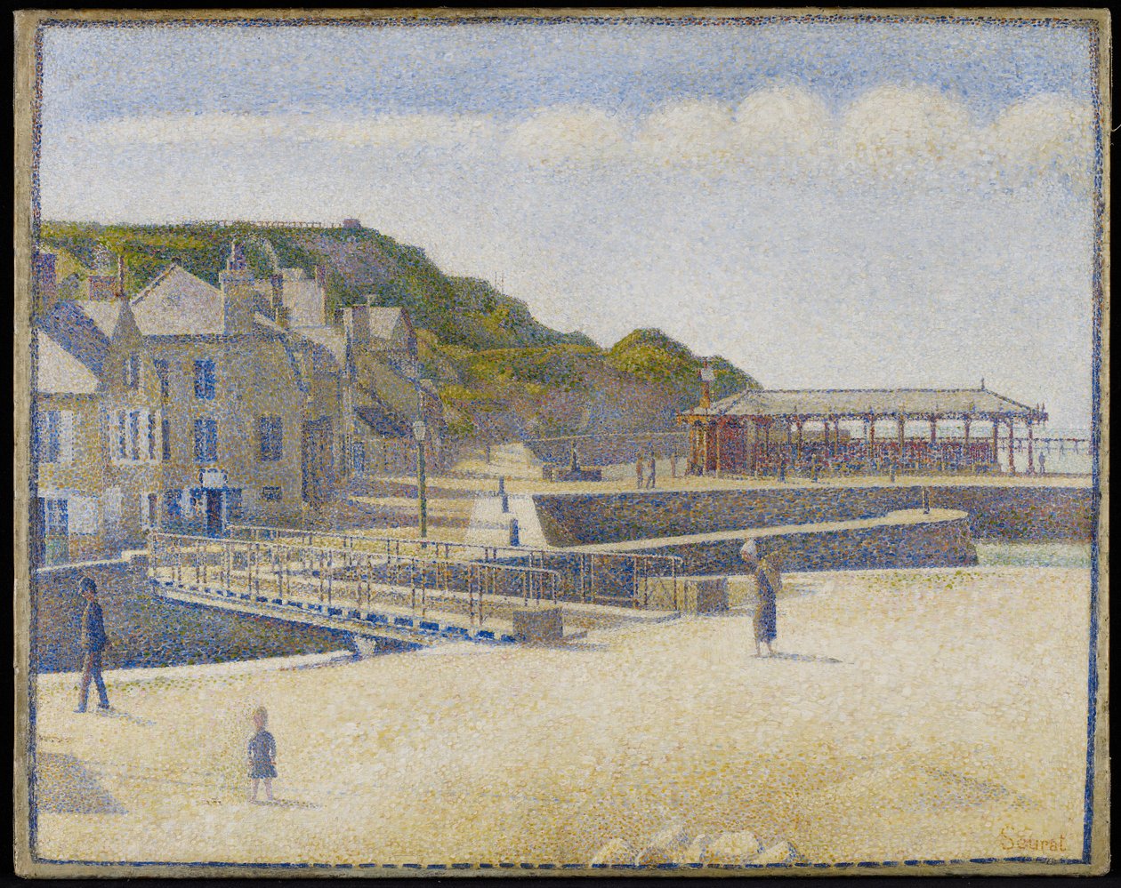 Port-en-Bessin, 1888 by Georges Seurat