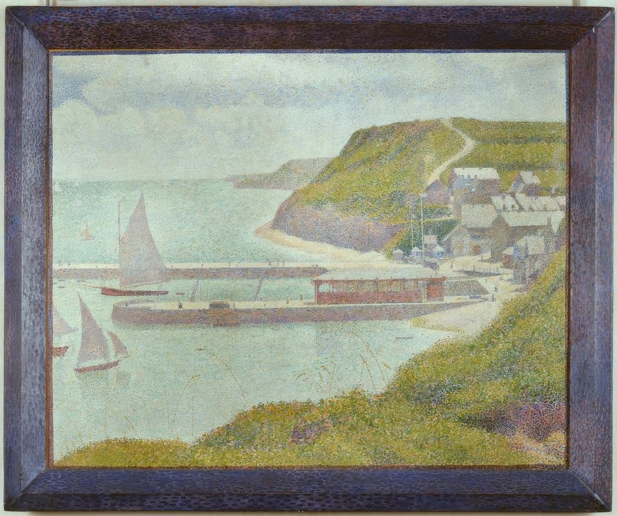 Porten-Bessin, dış liman, yüksek gelgit (Calvados) by Georges Seurat