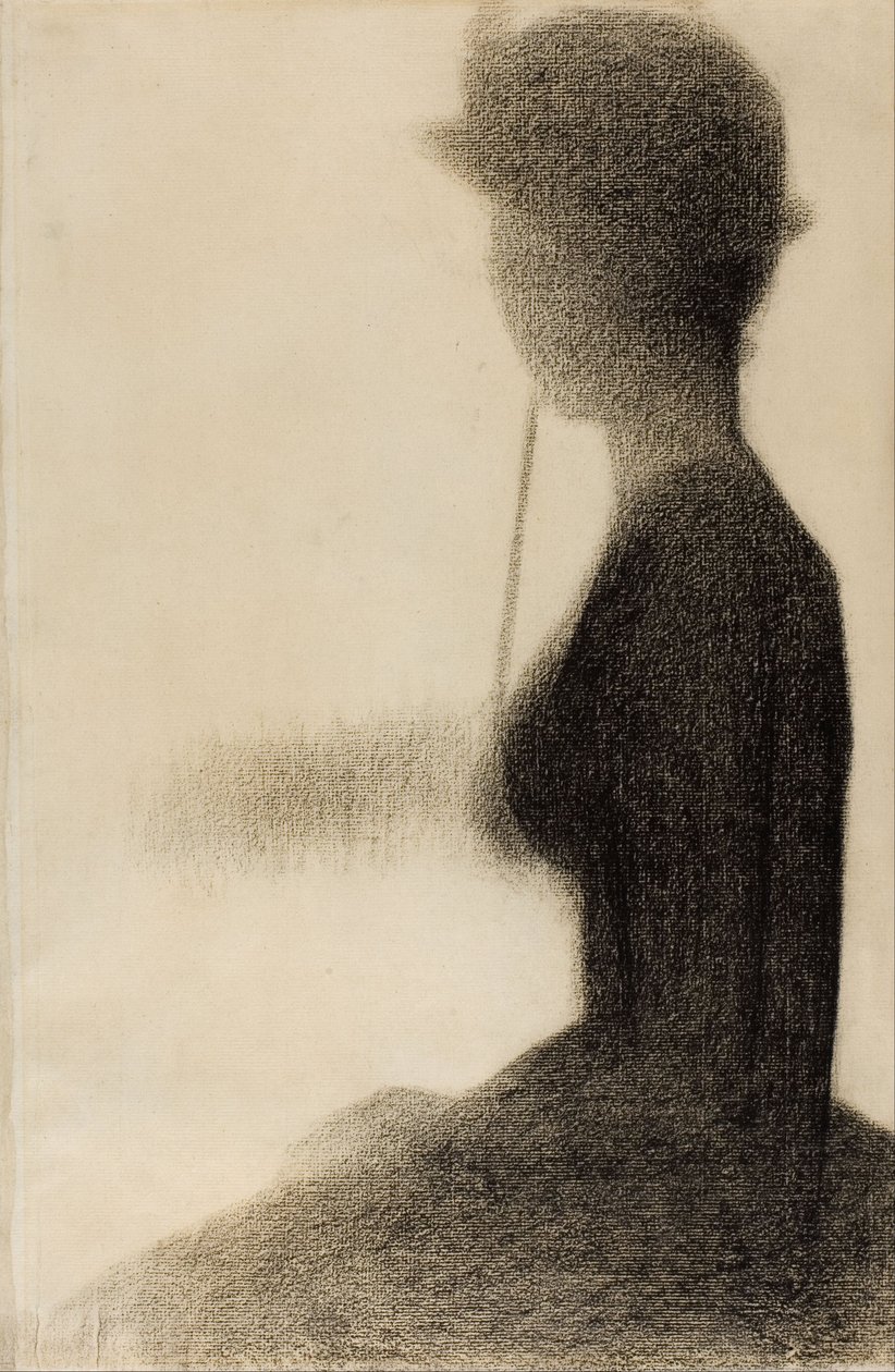 Şemsiyeli Oturan Kadın (La Grande Jatte çalışması) by Georges Seurat
