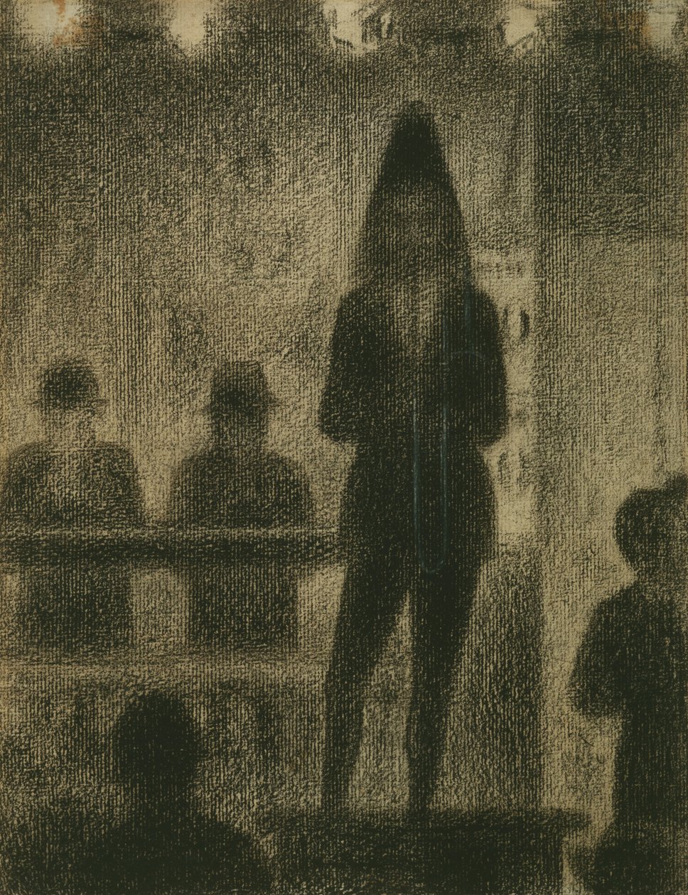 Trombonist (Sirk Yan Gösterisi Çalışması) by Georges Seurat