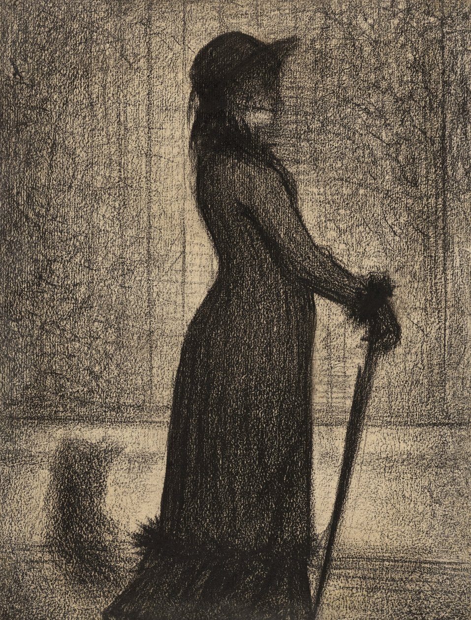 yürüyen kadın by Georges Seurat