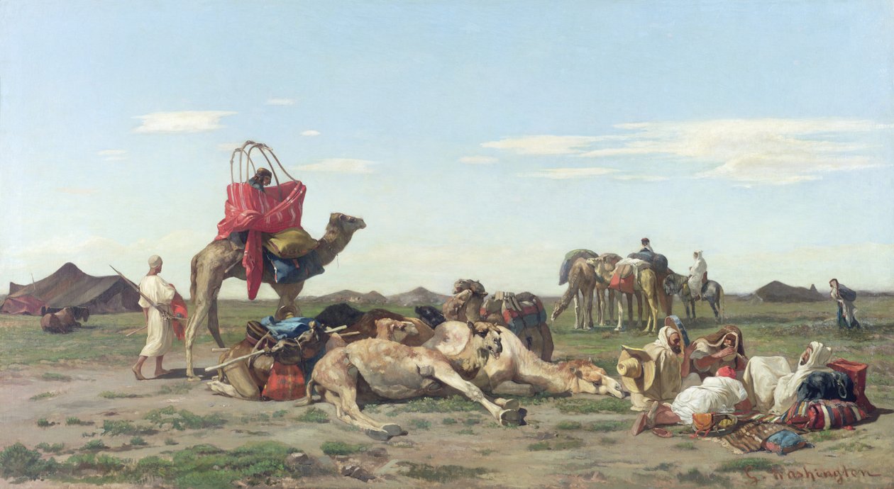 Çöldeki Göçebeler, 1861 by Georges Washington