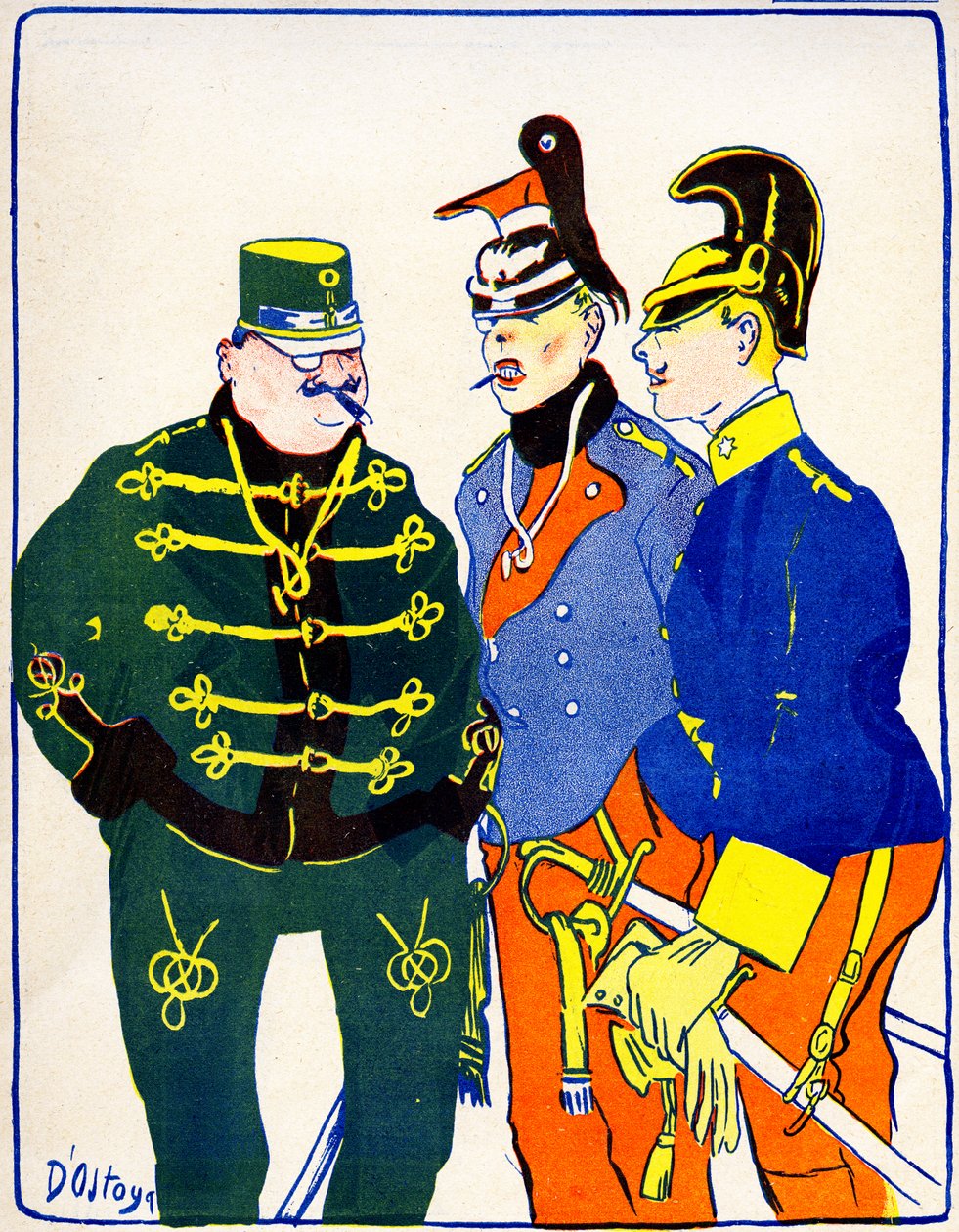 Avusturya birliklerini seferber ediyor, 1908. . by Georges d 1878 1937 Ostoya
