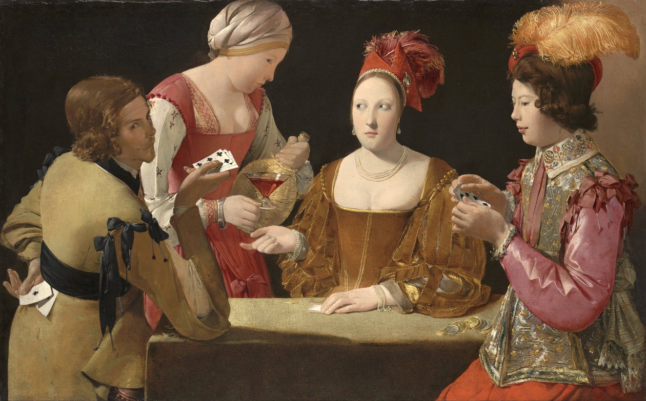 Kulüplerin Ası ile Hile by Georges de La Tour