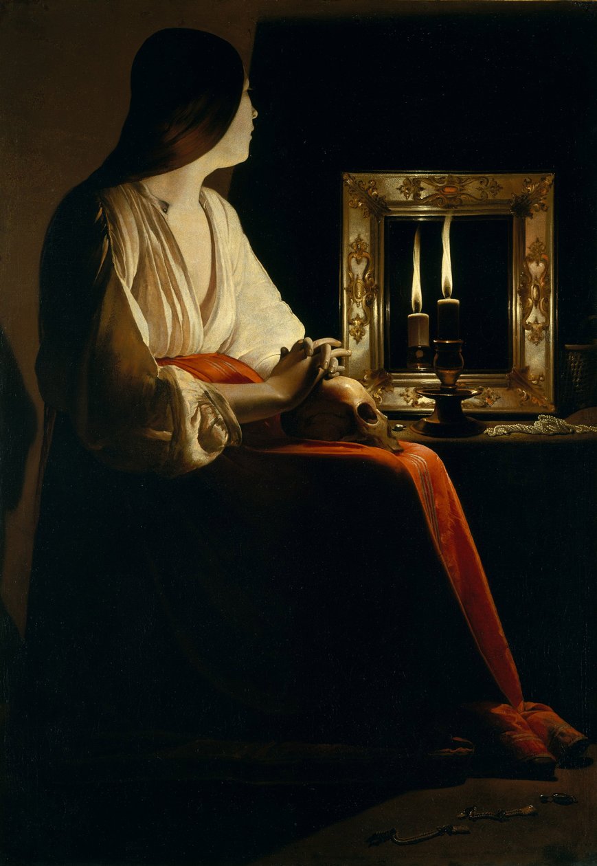 The Penitent Magdalen, c.1640  by Georges de La Tour
