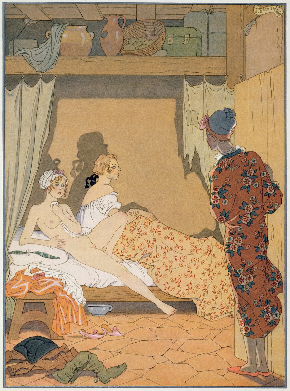 Yatak Odası Sahnesi, Pierre Choderlos de Laclos (1741-1803) tarafından 1920