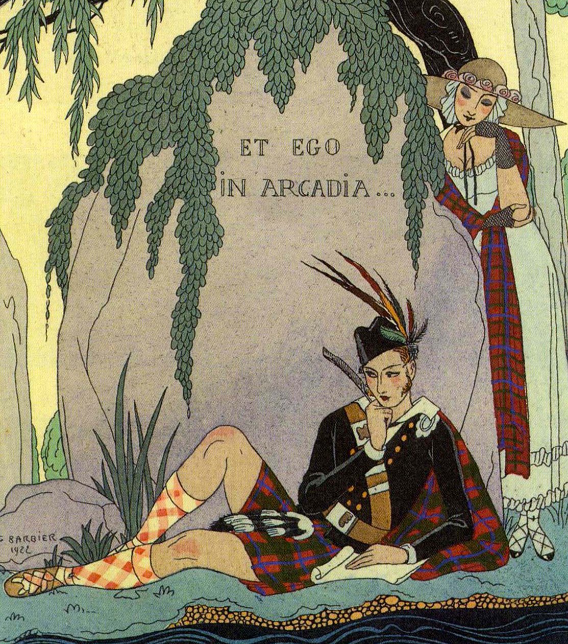 şair sevgilisi by Georges (after) Barbier