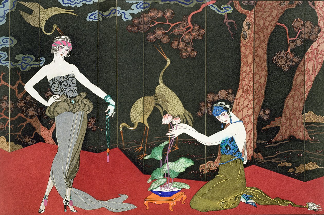 Lake için Moda, Henri Reidel tarafından kazınmış by Georges (after) Barbier