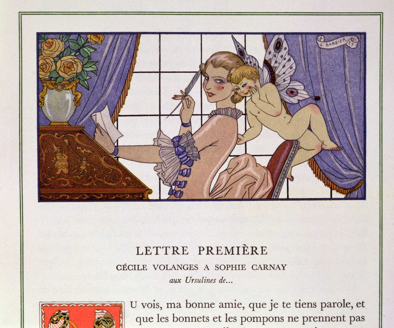 İlk Mektup, Pierre Choderlos de Laclos (1741-1803) tarafından 1920