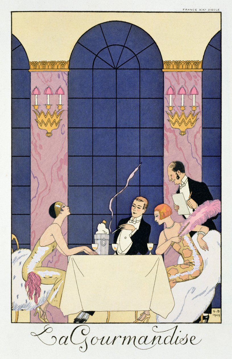 gurmeler by Georges (after) Barbier
