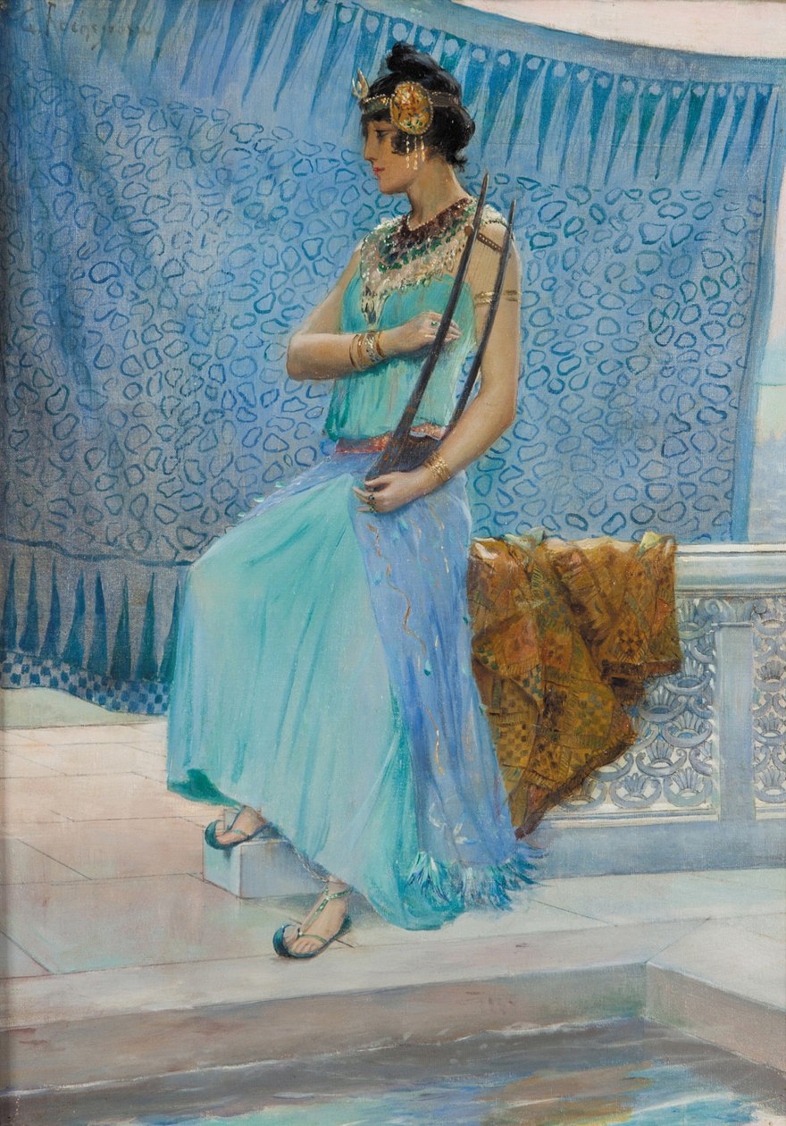Cezayirli dansçı veya Salambó, 1910. by Georges Antoine Rochegrosse