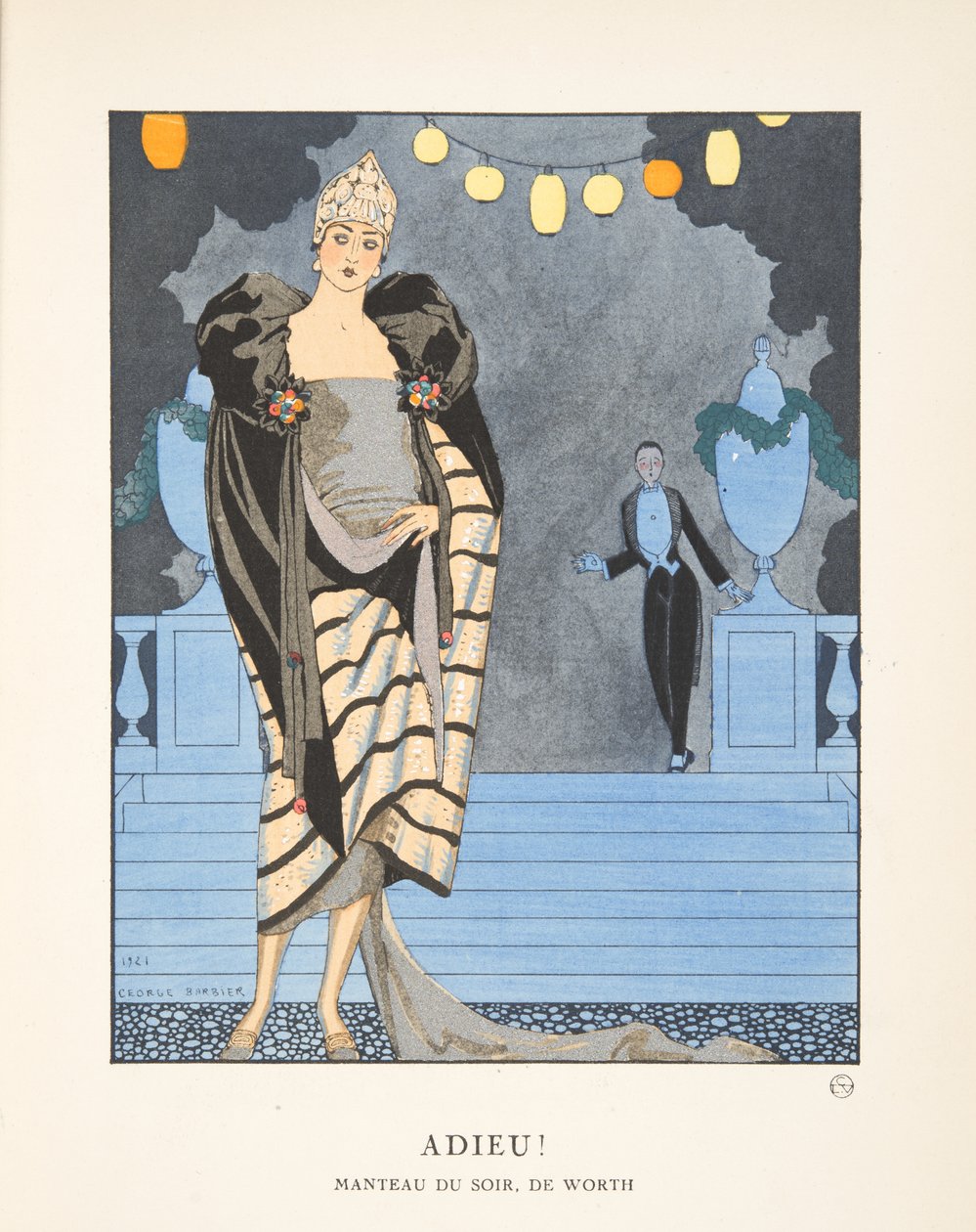 Adieu, Moda Tabak Koleksiyonundan by Georges Barbier