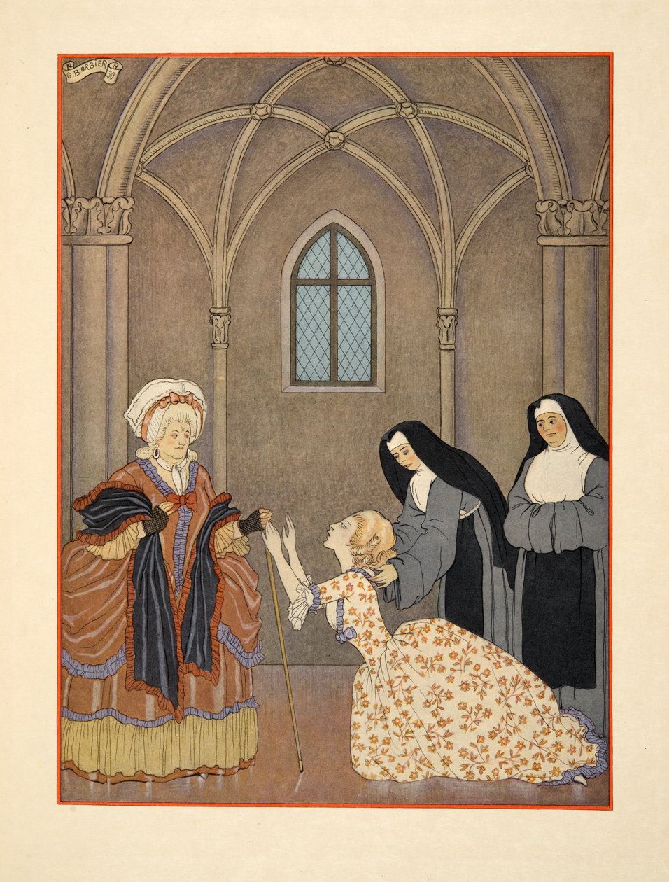 Manastıra dönen Cecile, Pierre Choderlos de Laclos (1741-1803) pub