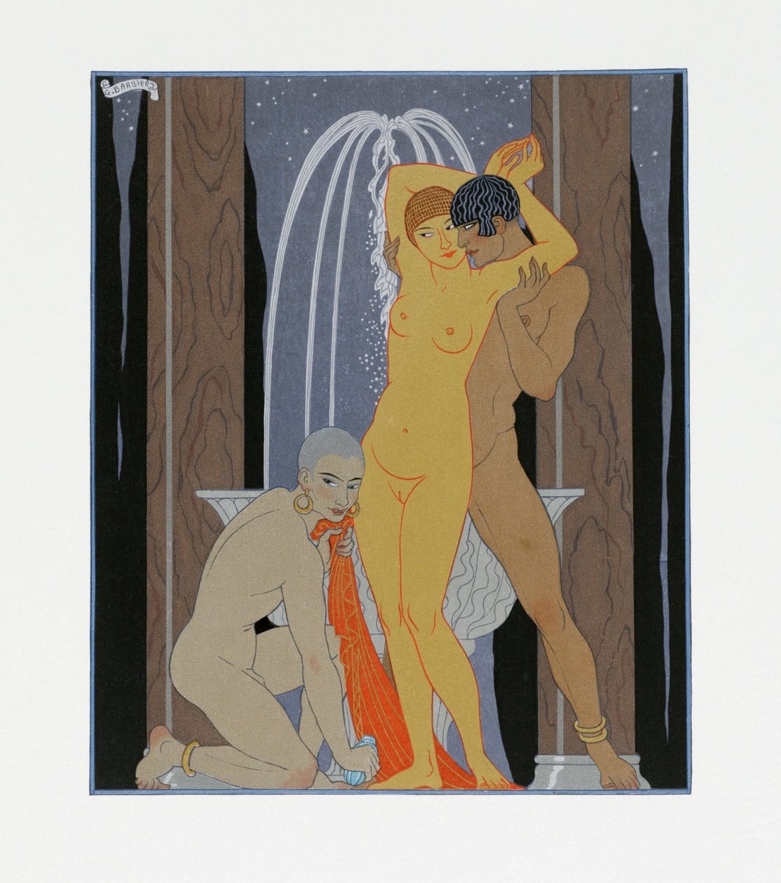 Clodia, Utanmaz Matron (Clodia, Utanmaz Matron) by Georges Barbier