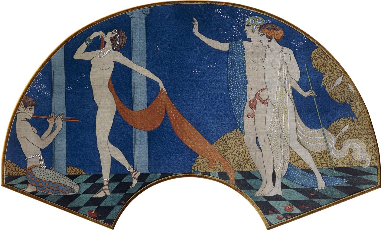 Terasta dans eden figürler by Georges Barbier