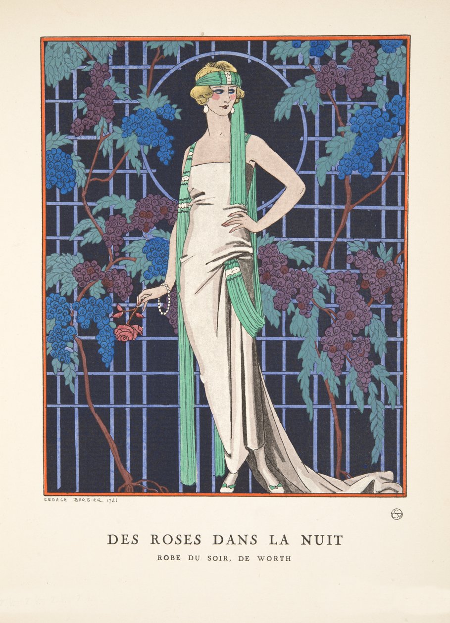 Moda Tabak Koleksiyonundan Gece Gülleri by Georges Barbier