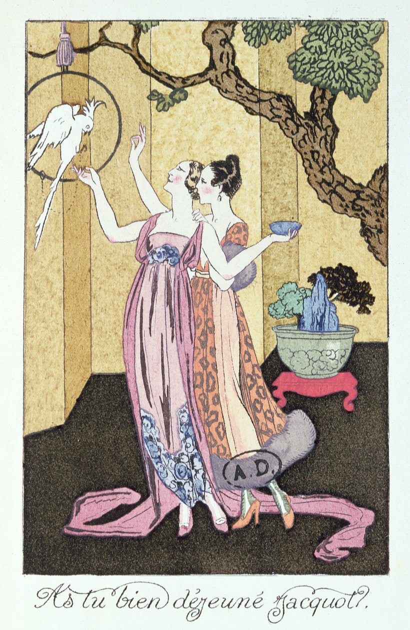 "İyi bir akşam yemeği yedin mi, Jacquot?" by Georges Barbier