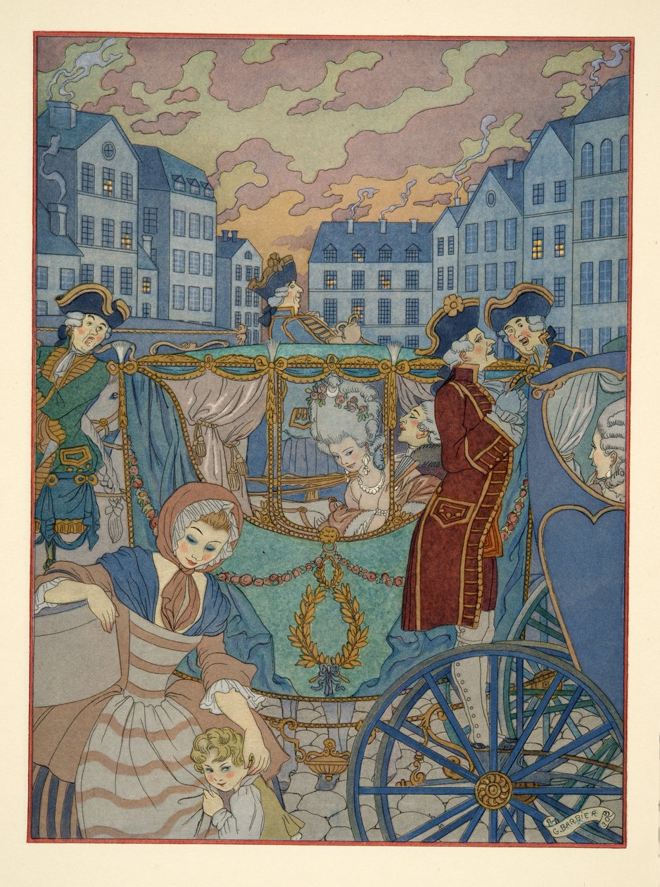 Pierre Choderlos de Laclos (1741-1803) pub'ın 'Les Liaisons Dangereuses' adlı çiziminden. 1934 (kalıp baskısı) by Georges Barbier