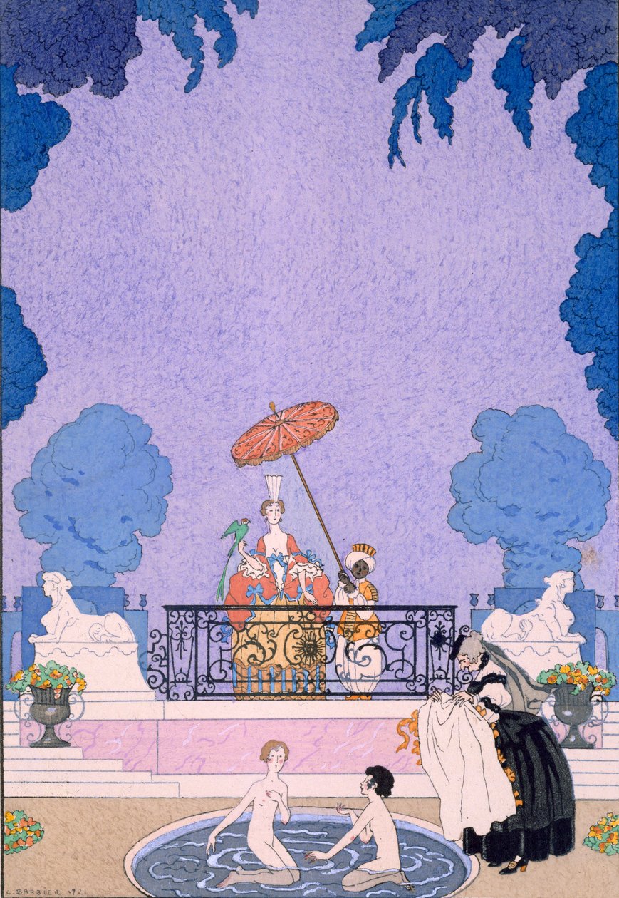 Bir masal kitabından illüstrasyon by Georges Barbier