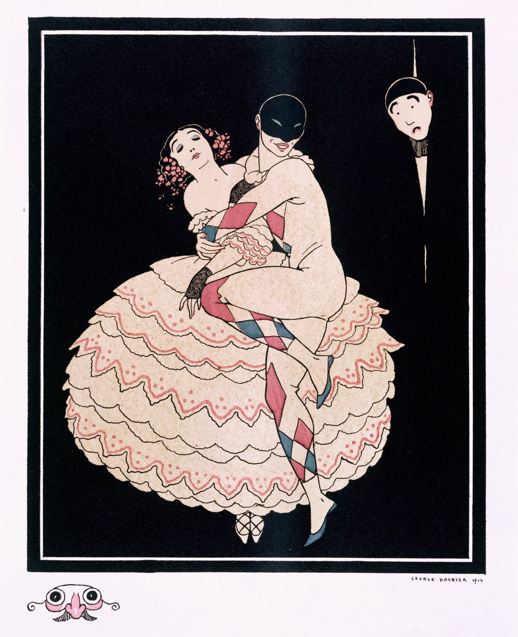 Karsavina, bar. 1914 (renkli taş) by Georges Barbier