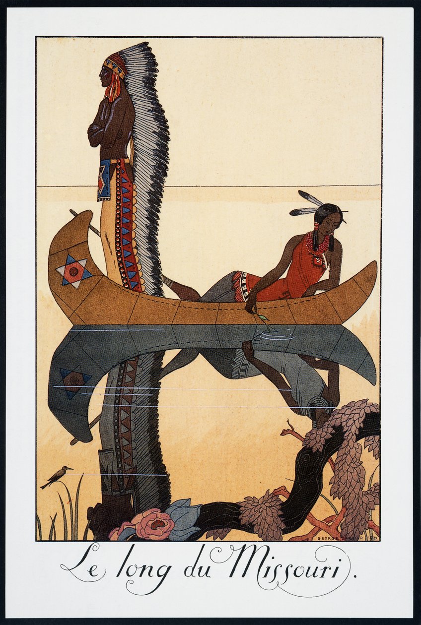 Missouri boyunca, George Barbier (1882-1932), Falbalas et Fanfreluches, Almanach des Modes Presentes, Passees ve Futures, Fransa, 20. yüzyıl by Georges Barbier
