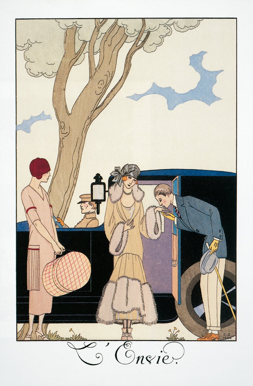 Kıskançlık, George Barbier (1882-1932), Falbalas et Fanfreluches