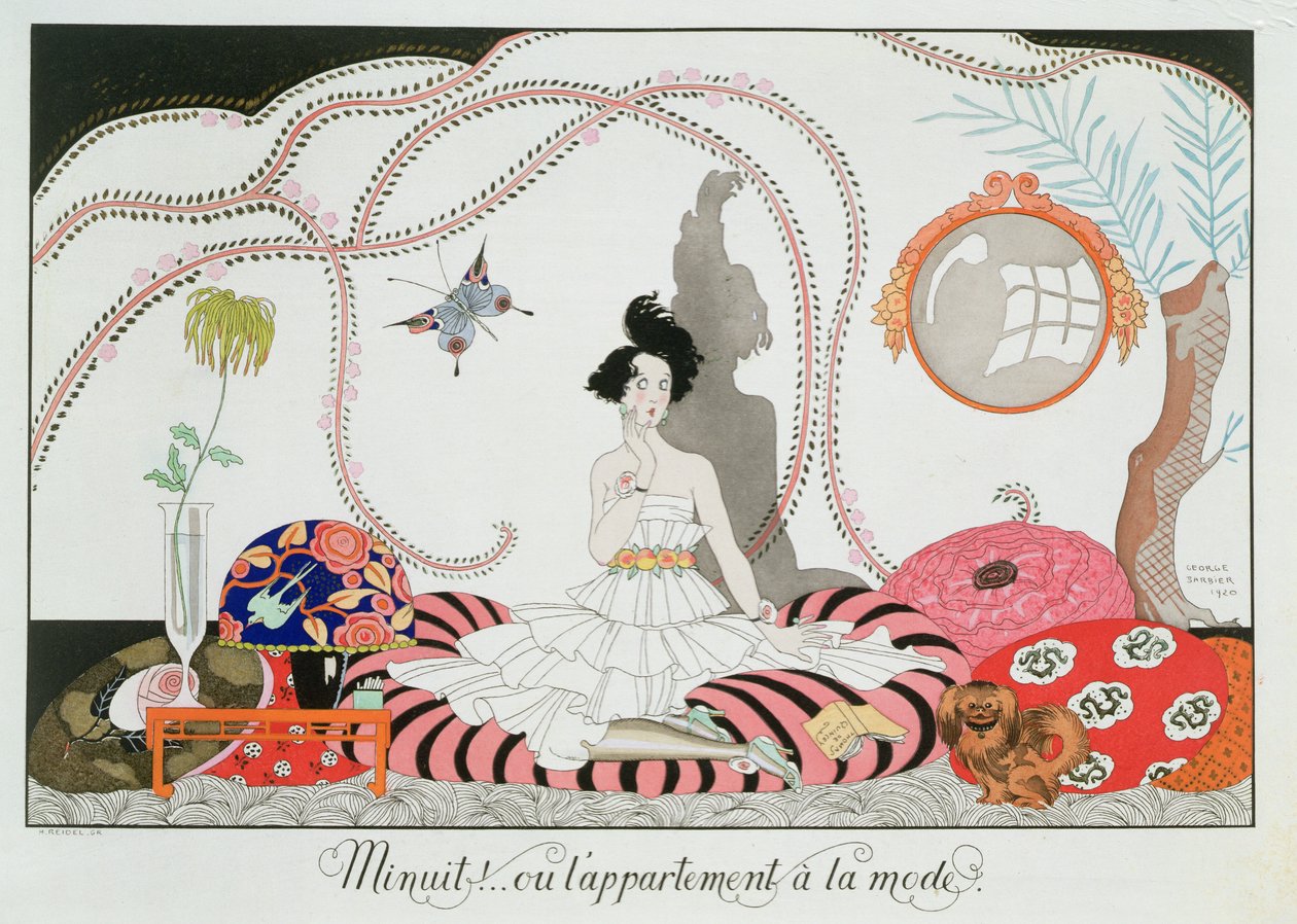 Gece yarısı! veya Şık Daire by Georges Barbier