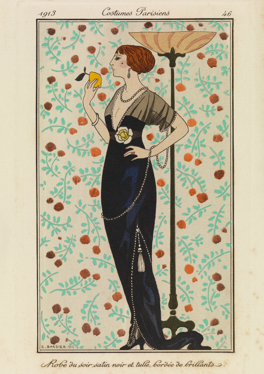 'Paris Kostümleri'nden Plaka 46 by Georges Barbier
